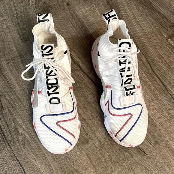 TFSD white athletic high tops size 11 EUR 44 - Picture 5 of 10